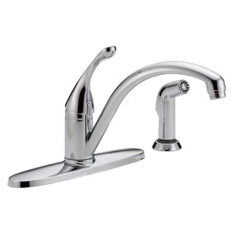Collins Single Handle Kitchen Faucet with Escutcheon/Side Sprayer - Frankwebs