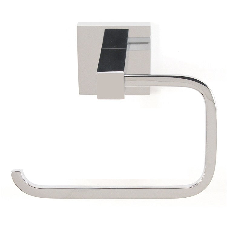 Toilet Paper Holder Contemporary ll Bath Single Post Polished Chrome Brass 5-1/2 Inch 2-3/8 Inch Wall Mount - Frankwebs