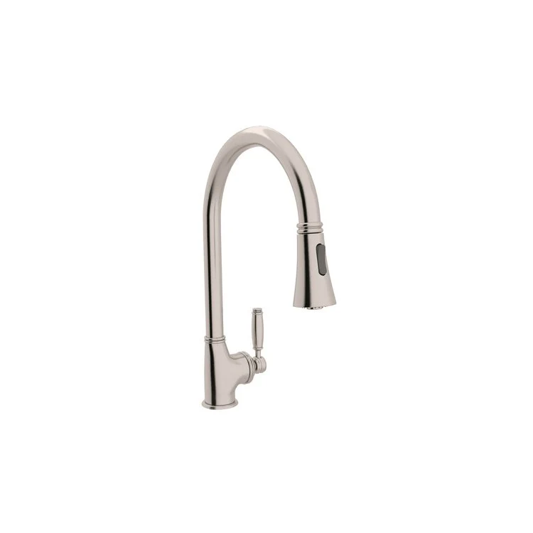 Kitchen Faucet Gotham Pull Down 1 Metal Lever Satin Nickel 1.8 Gallons per Minute - Frankwebs