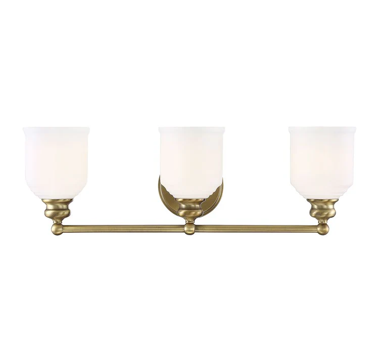Melrose Three-Light Bathroom Vanity Fixture - Frankwebs