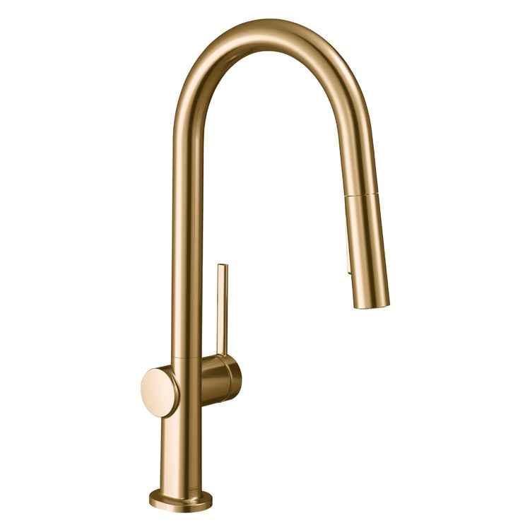 Kitchen Faucet Talis N 1 Lever ADA Matte Black Pull Down 2 Function High Arc 360 Degree Swivel 1 Hole 1.75 Gallons per Minute - Frankwebs