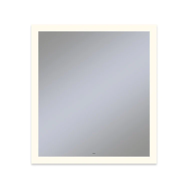 Bathroom Mirror Vitality Perimeter Light Pattern Rectangular 36W x 40H Inch Wall Mount Defogger Included and Color Temperature 3000 Kelvin Warm White Light - Frankwebs