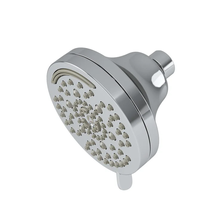 Showerhead HydroMersion Technology 7 Functions Polished Chrome 4 Inch 2.0 Gallons per Minute Round - Frankwebs
