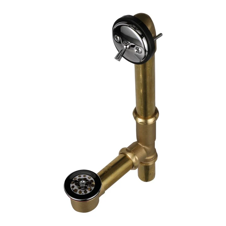 Waste and Overflow Assembly Extra Long Chrome Plated Brass - Frankwebs