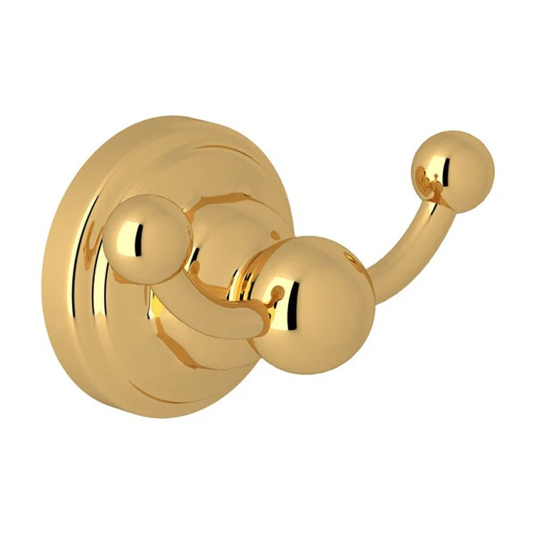 Robe Hook Edwardian Double Polished Nickel 2 Inch 1-3/8 Inch Wall Mount Brass - Frankwebs