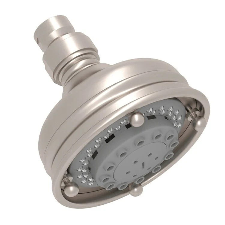 Showerhead Santena 3 Function Satin Nickel 4 Inch 2.0 Gallons per Minute Round - Frankwebs