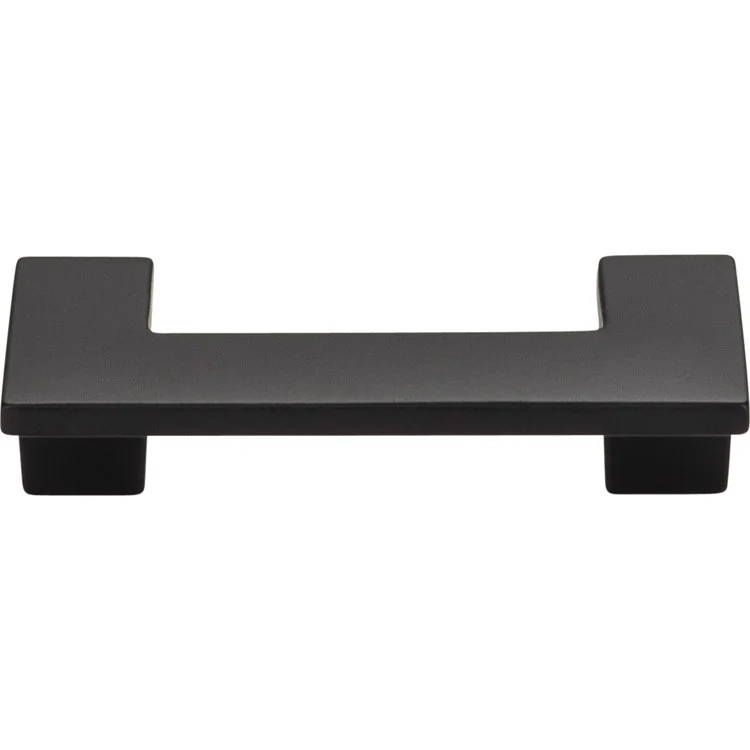 Drawer Pull Atlas U Turn Matte Black Zinc Alloy 2-1/2 Inch 3-1/8 x 1-1/4 Inch - Frankwebs
