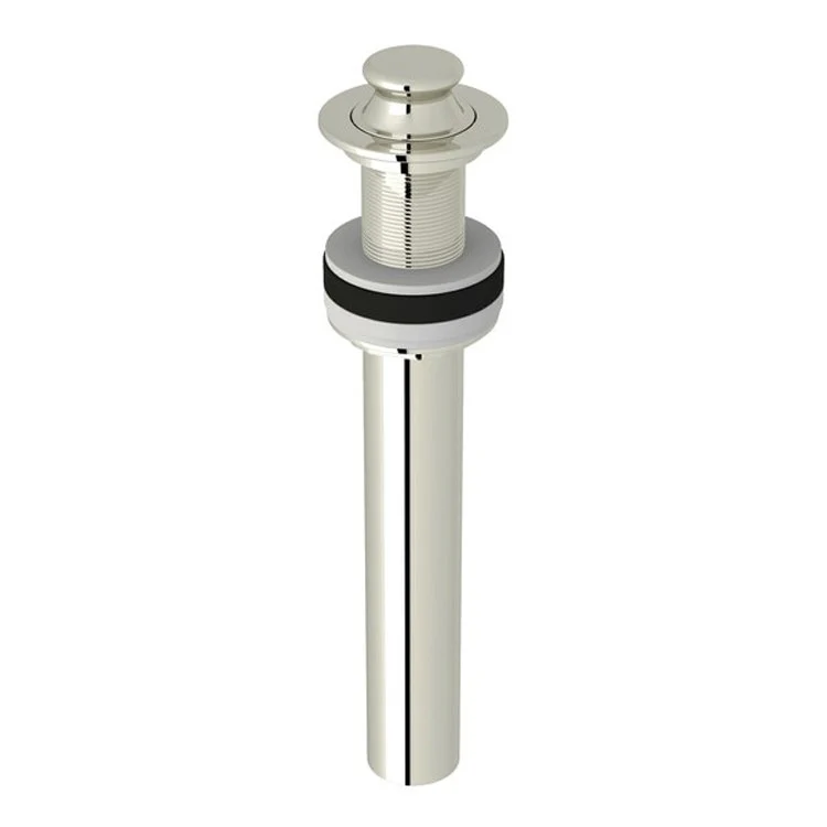 Lift and Turn Drain Non-Slotted 2-1/4 x 2-1/4 x 10 Inch Polished Chrome Brass for Lavatory Drains - Frankwebs