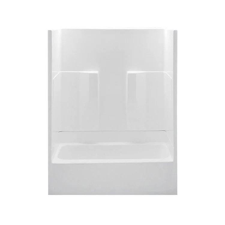 Tub and Shower Module Right Drain Biscuit 2 Shelves 47 Gallons 60 x 30 x 72 Inch - Frankwebs