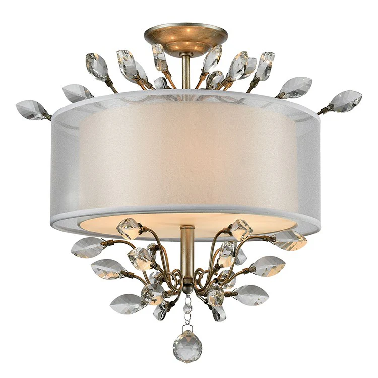 Asbury Three-Light LED Semi-Flush Mount Ceiling Fixture - Frankwebs