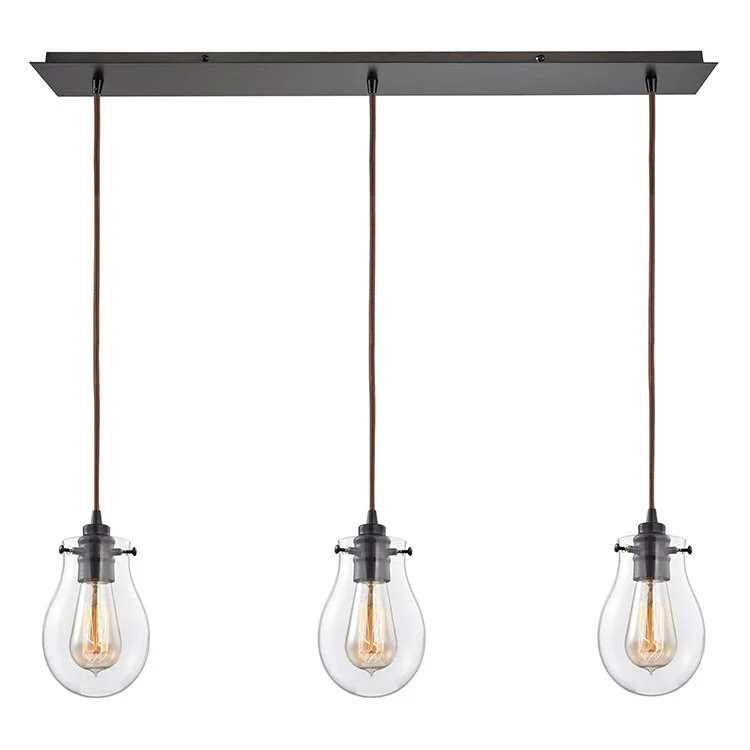 Jaelyn Three-Light Linear Pendant - Frankwebs