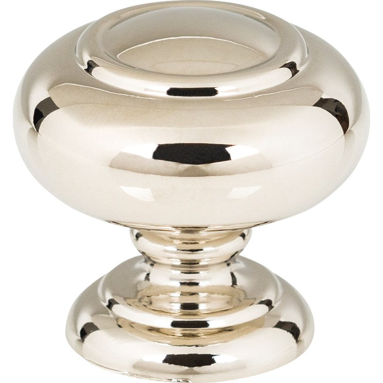Knob Atlas Victoria Brushed Nickel Zinc Alloy 1-1/4 Inch - Frankwebs