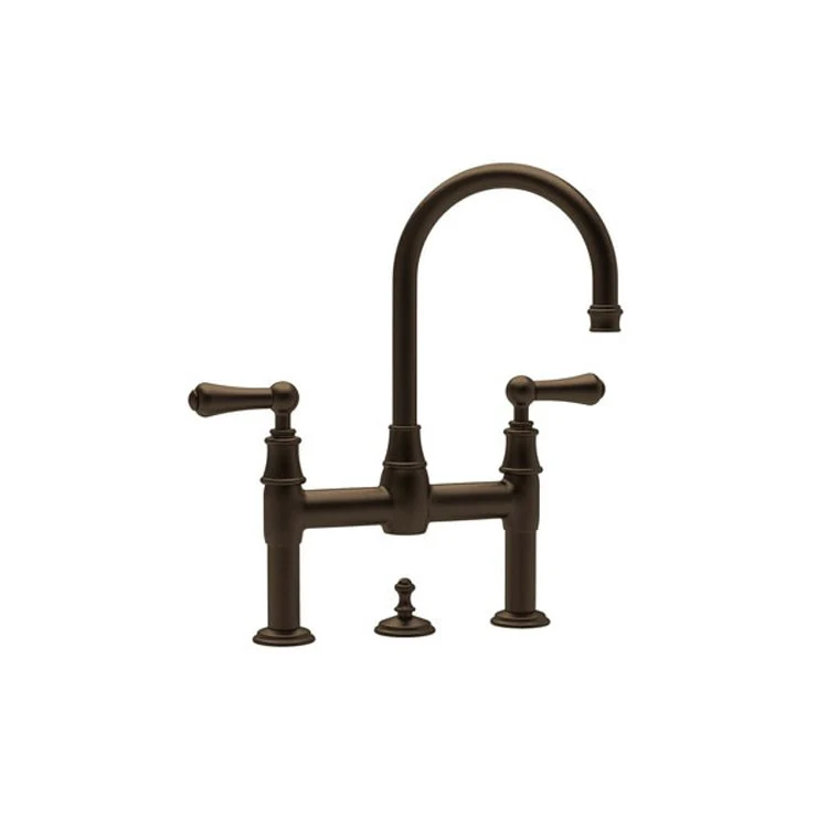 Lavatory Faucet Georgian Era Bridge 7-7/8 Inch Spread 2 Lever Polished Chrome 1.2 Gallons per Minute - Frankwebs