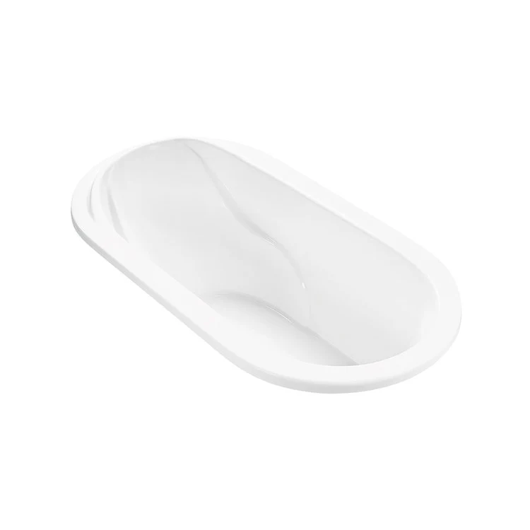 Whirlpool Tub Solitude 72 x 37 Inch Drop-In Whirlpool Left/Right Hand White Oval Acrylic CXL Gallons 71-1/2 Inch - Frankwebs