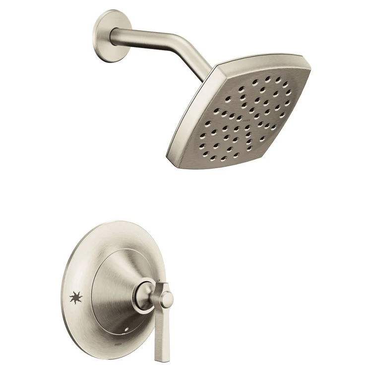 Shower Trim Flara Posi-Temp Eco-Performance 1 Lever Polished Nickel ADA 1.75 Gallons per Minute 1 Function Square Rainshower - Frankwebs