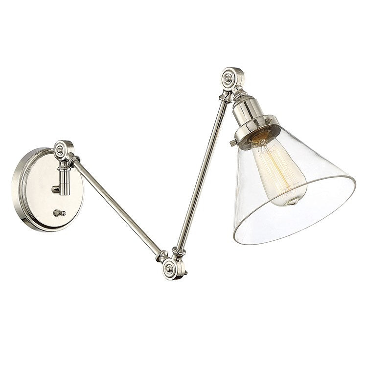 Drake Single-Light Adjustable Wall Sconce - Frankwebs