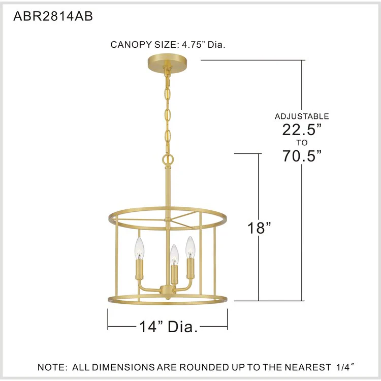 Abner Three-Light Pendant - Frankwebs