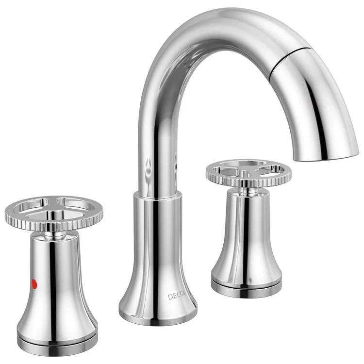 Lavatory Faucet Trinsic Widespread 4-16 Inch Spread 2 Wheel ADA WaterSense Chrome Pull Down 1.2 Gallons per Minute - Frankwebs