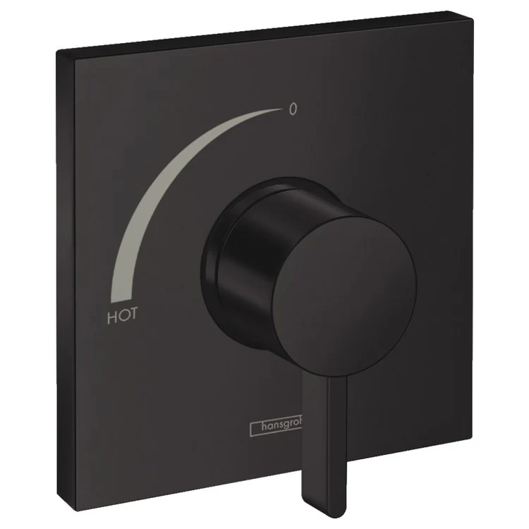 Pressure Balance Valve Trim Ecostat Square 1 Lever Matte Black ADA 5.5 Gallons per Minute - Frankwebs