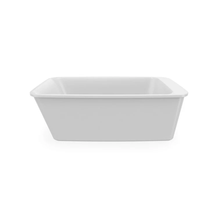 Freestanding Tub Lounge 64 x 34 x 22-1/4 Inch 2 Piece End Drain Sterling Silver Rectangular - Frankwebs