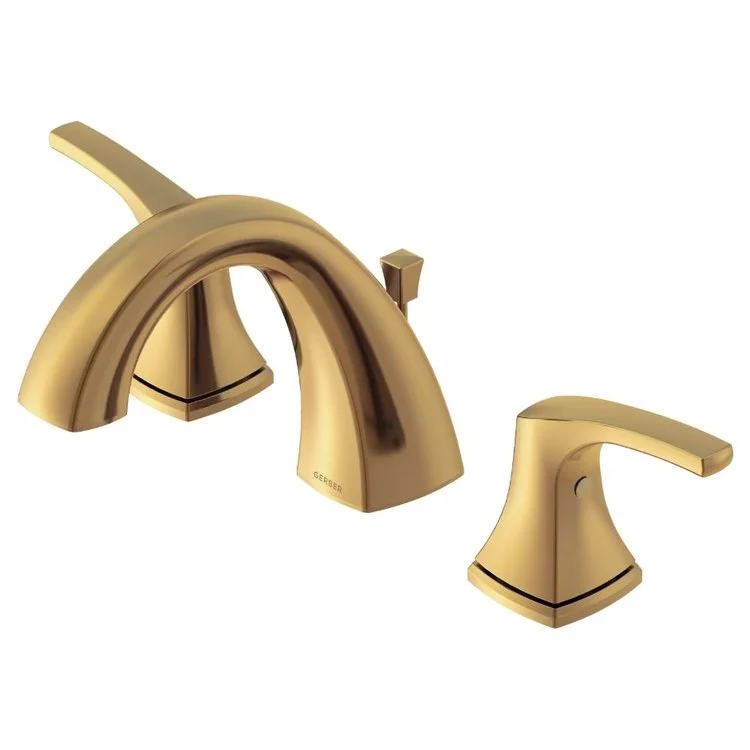 Lavatory Faucet Vaughn Widespread 6 to 12 Inch Spread 2 Lever ADA Brushed Bronze 1.2 Gallons per Minute - Frankwebs