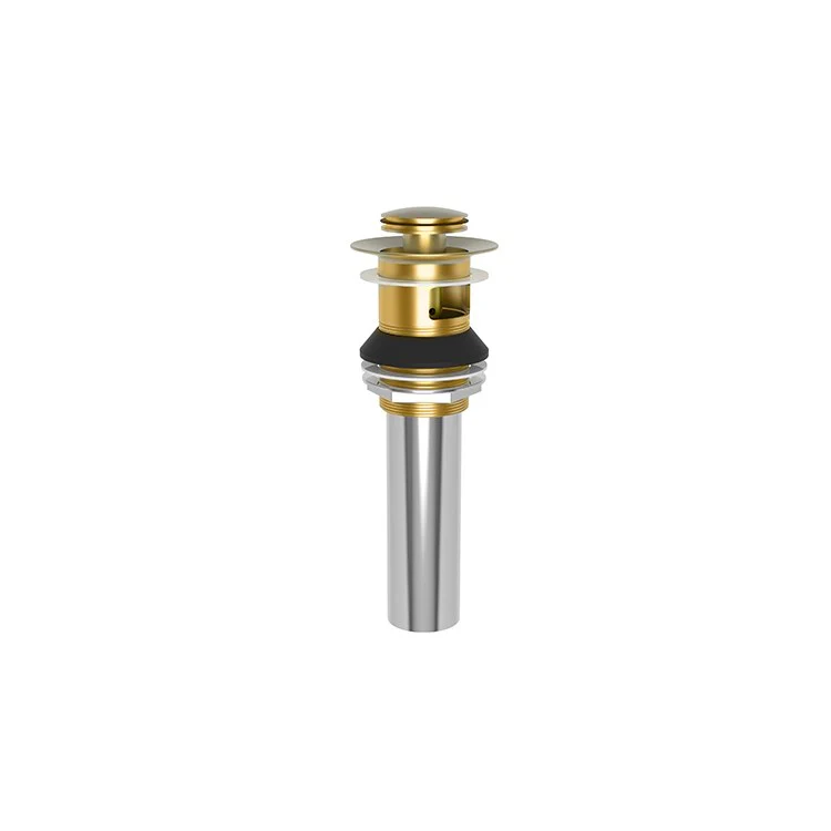 Push Drain Lavatory Drain Aged Brass Brass for 1-5/8IN to 1-3/4IN Openings - Frankwebs