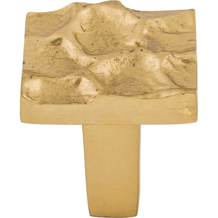 Knob Cobblestone Square Brass Antique Brass 1-1/8 Inch - Frankwebs
