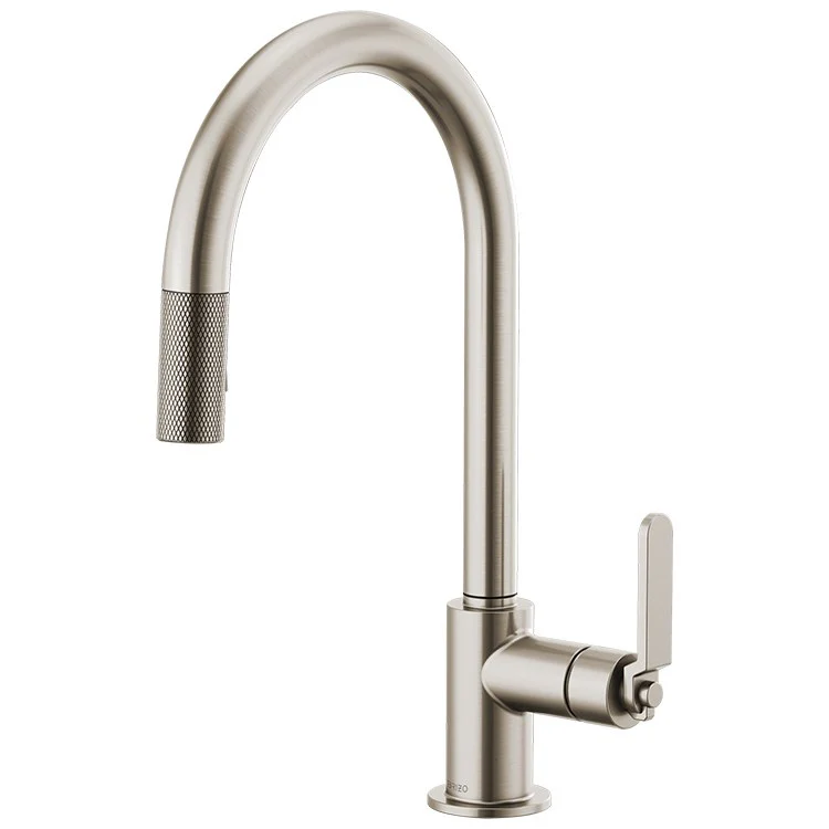 Litze Single Handle Pull Down Faucet with High-Arc Spout/Industrial Handle - Frankwebs