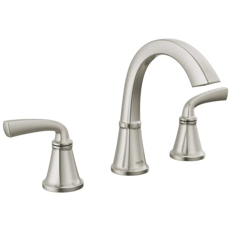 Lavatory Faucet Geist Widespread 6-16 Inch Spread 2 Lever ADA WaterSense Brushed Nickel 1.2 Gallons per Minute 6-13/16 Inch - Frankwebs
