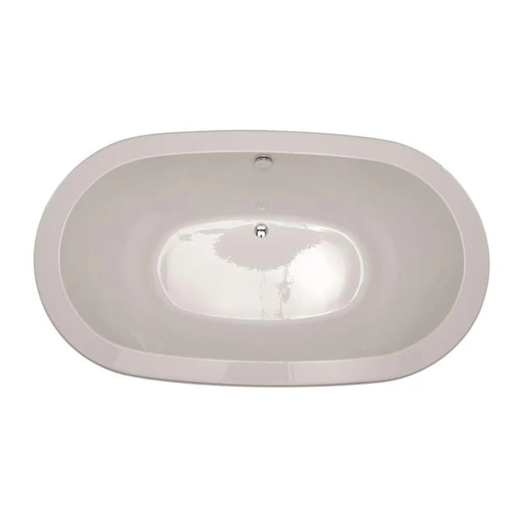 Combination Tub Designer Collection Noelle 70 x 40 x 24 Inch Drop-In Center Drain Biscuit Oval - Frankwebs