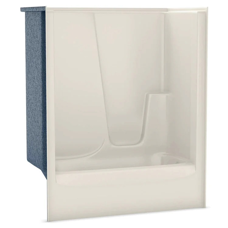 Tub and Shower Module 60 x 33 x 72 Inch AcrylX Left Drain Biscuit - Frankwebs