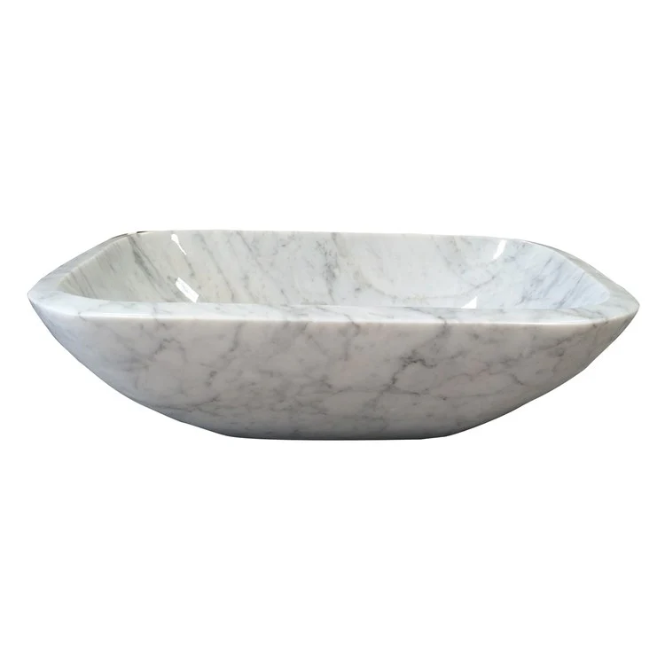 Vessel Gessi Above Counter 16-1/2 Inch Carrara Marble - Frankwebs