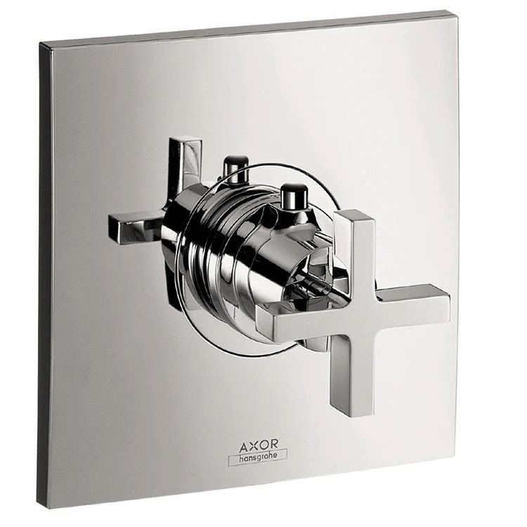 AXOR Citterio High-Flow Thermostatic Valve Trim with Cross Handle - Frankwebs