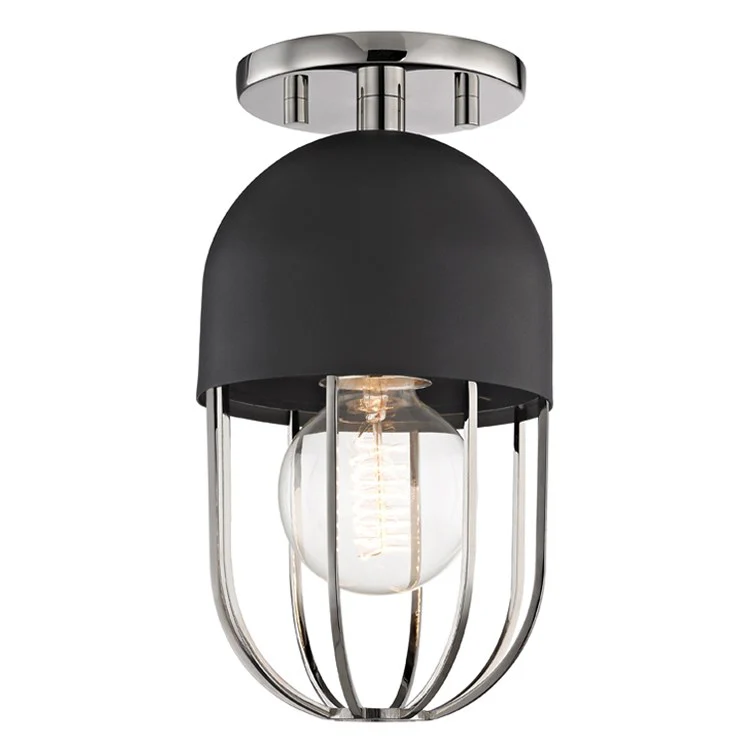 Haley Single-Light Flush Mount Ceiling Fixture Mount - Frankwebs