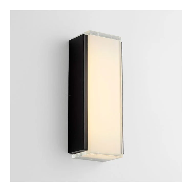 Helio Single-Light Medium Outdoor Wall Sconce - Black - Frankwebs