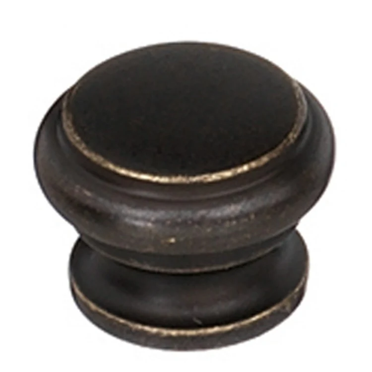 Knob Tuscany Round Polished Antique Brass 1/2 Inch 3/8 Inch 3/8 Inch - Frankwebs