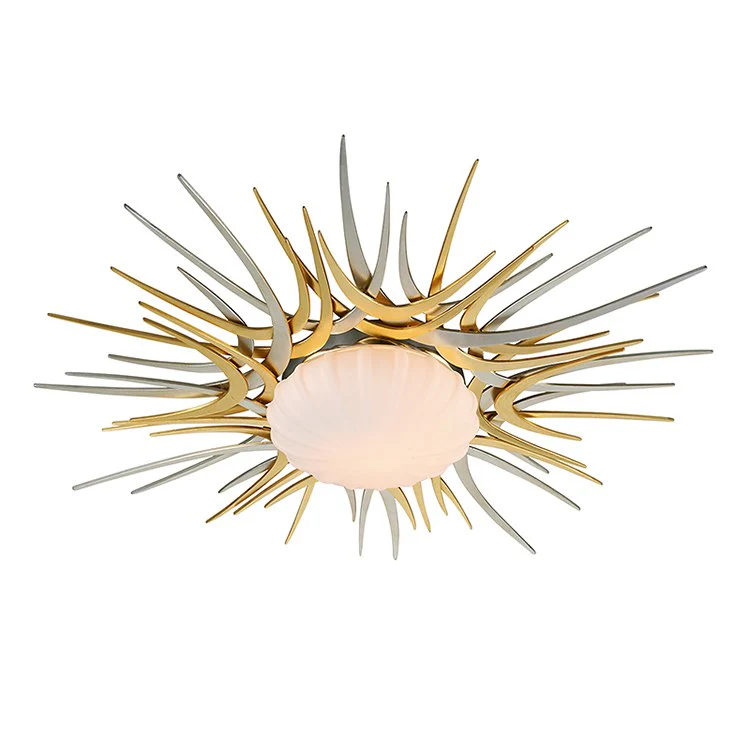 Helios Single-Light LED Flush Mount Ceiling Fixture - Frankwebs