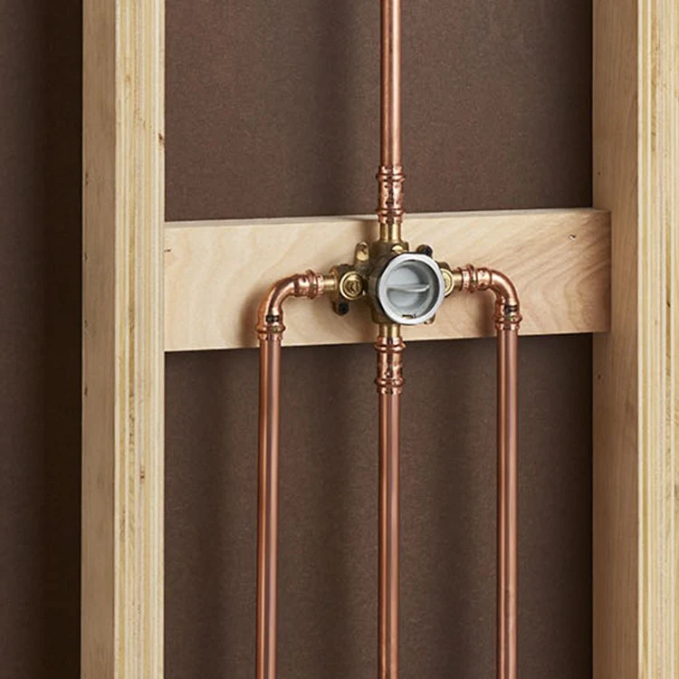 Flash Shower Rough-in Valve with Stub-Outs and Screwdriver Stops - Frankwebs