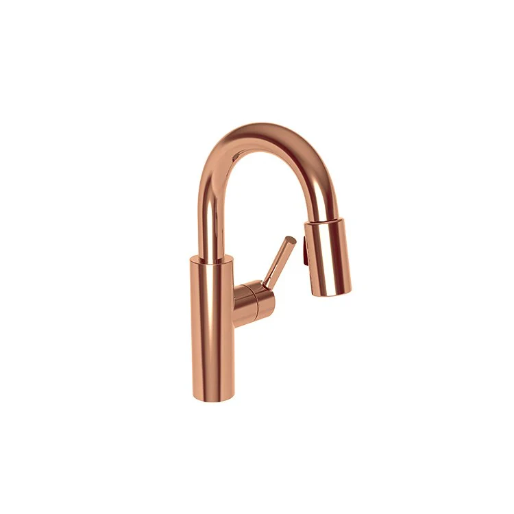 East Linear Single Handle Pull Down Bar/Prep Faucet - Antique Copper - Frankwebs