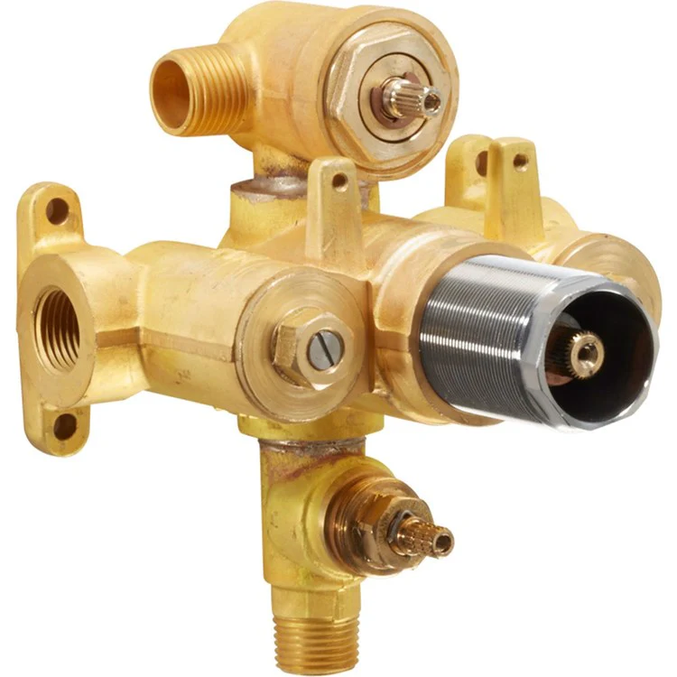 Thermostatic Valve StyleTherm with Integral Non-Shared Dual Outlets & Integral Single Volume Control 1 Handle 1/2 Inch - Frankwebs