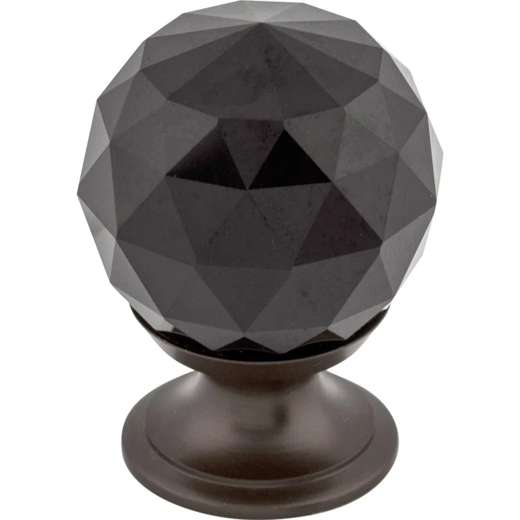 Knob Crystal Black for Decorative Hardware Brushed Satin Nickel Brass 1-1/8 Inch 1-1/2 Inch - Frankwebs