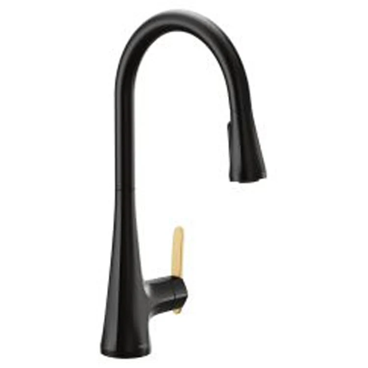 Kitchen Faucet Sinema 1 Lever ADA Polished Nickel Pull Down 1.5 Gallons per Minute - Frankwebs