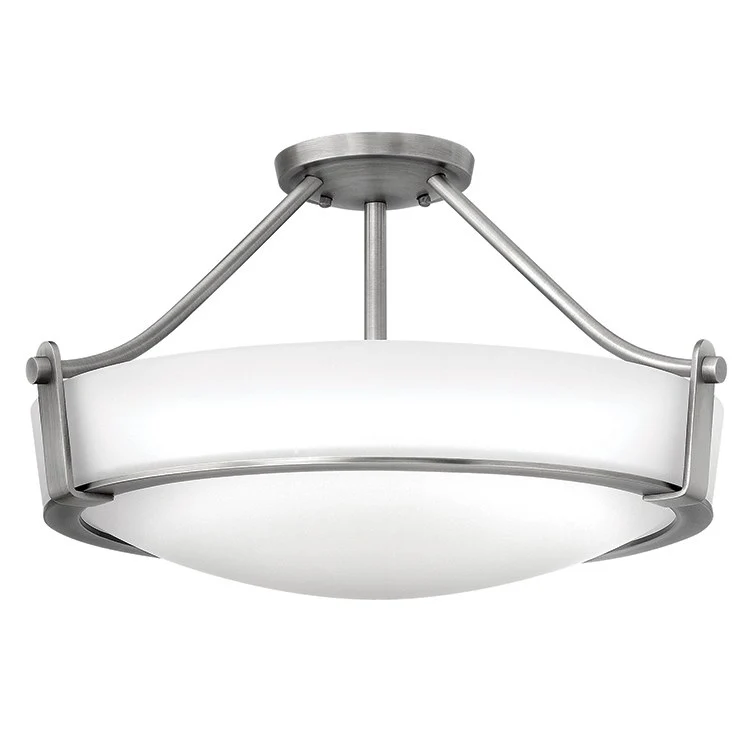 Hathaway Single-Light LED Semi-Flush Mount Ceiling Light - Frankwebs