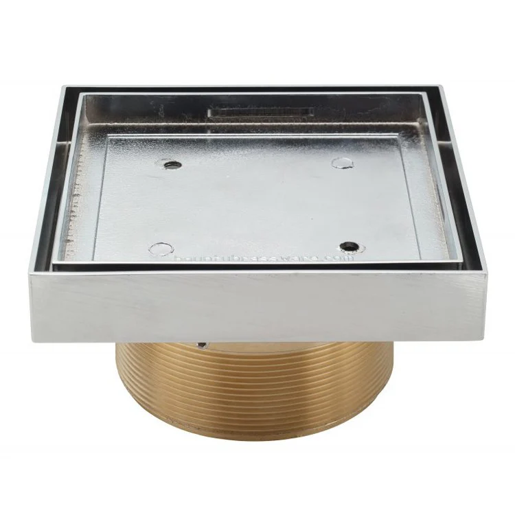 Drain Trim StyleDrain Tile Trim Only Square 5-3/16 x 5-3/16 Inch Polished Nickel Brass 5-7/8 Inch 5-7/8 Inch - Frankwebs