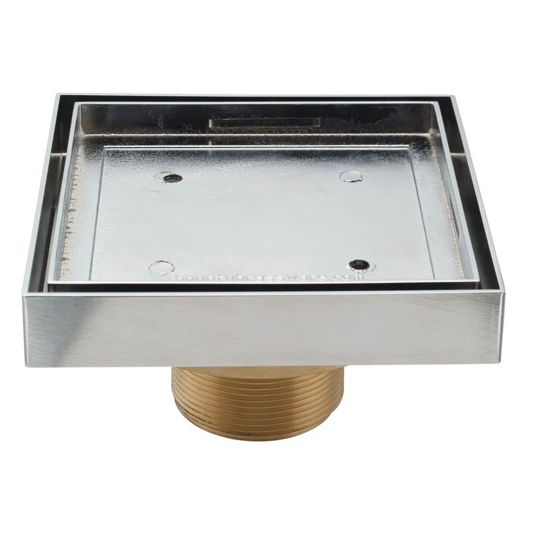 Shower Drain StyleDrain Tile 5-7/8 x 5-7/8 Inch Polished Nickel Brass 5-7/8 Inch - Frankwebs