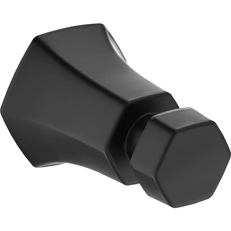 Robe Hook Locarno Single Matte Black 1-5/8 Inch Wall Mount Metal - Frankwebs