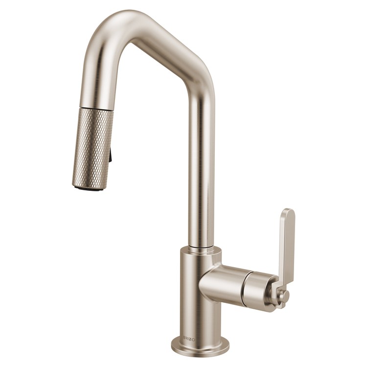 Prep Faucet Litze 1 Industrial Handle ADA Polished Chrome Pull Down Dual Function Angle 360 DEG Swivel 1.8 Gallons per Minute - Frankwebs