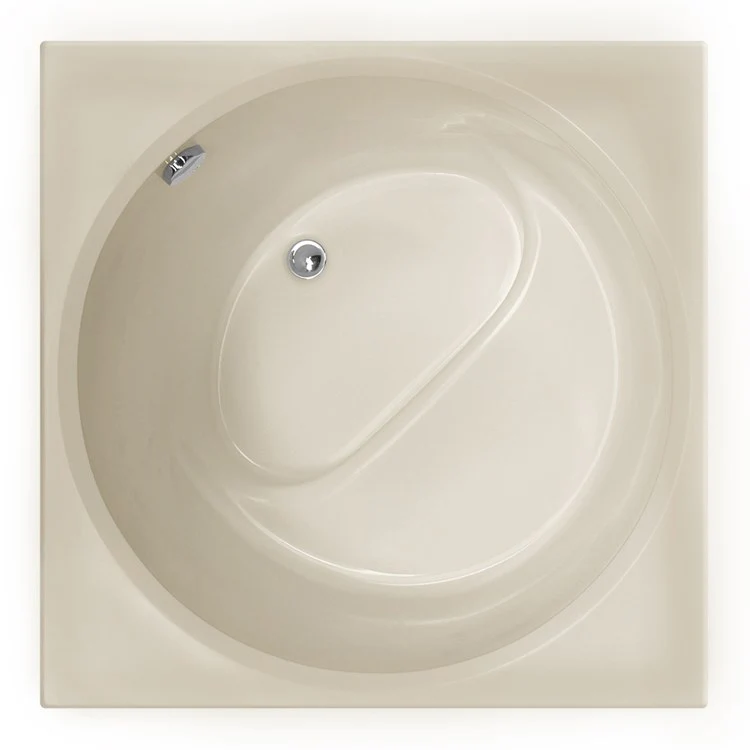 Air Tub Designer Collection Fuji Drop-In Almond Rectangle/Round 6 Jet Gelcoat 40 x 40 x 32 Inch - Frankwebs