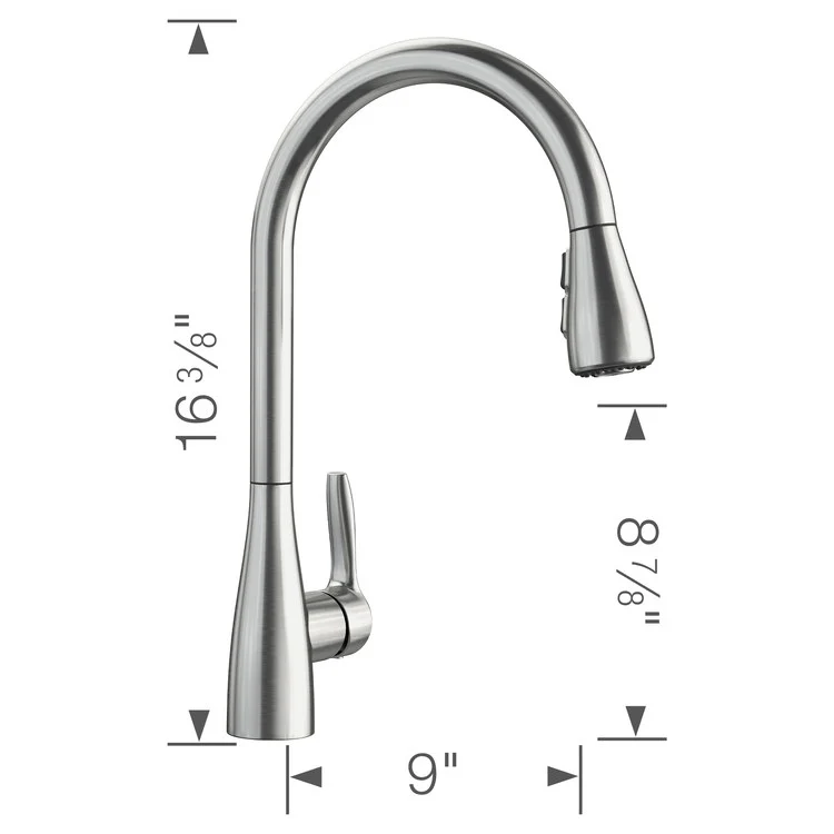 Atura Single Handle Pull Down Kitchen Faucet - Frankwebs