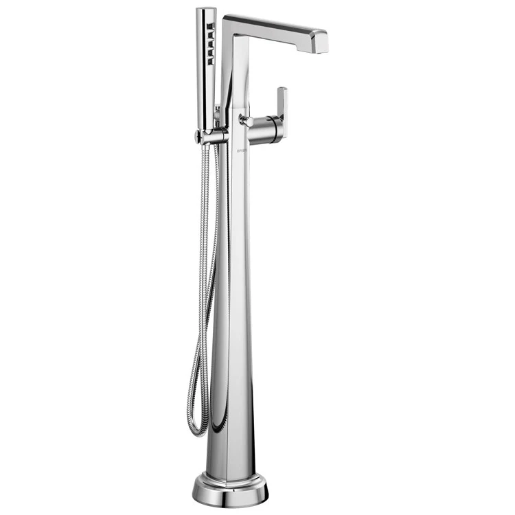 Tub Filler Trim Levoir Floor Mount 1 Lever Brilliance Luxe Gold ADA 1 Hole 15.5 Gallons per Minute - Frankwebs